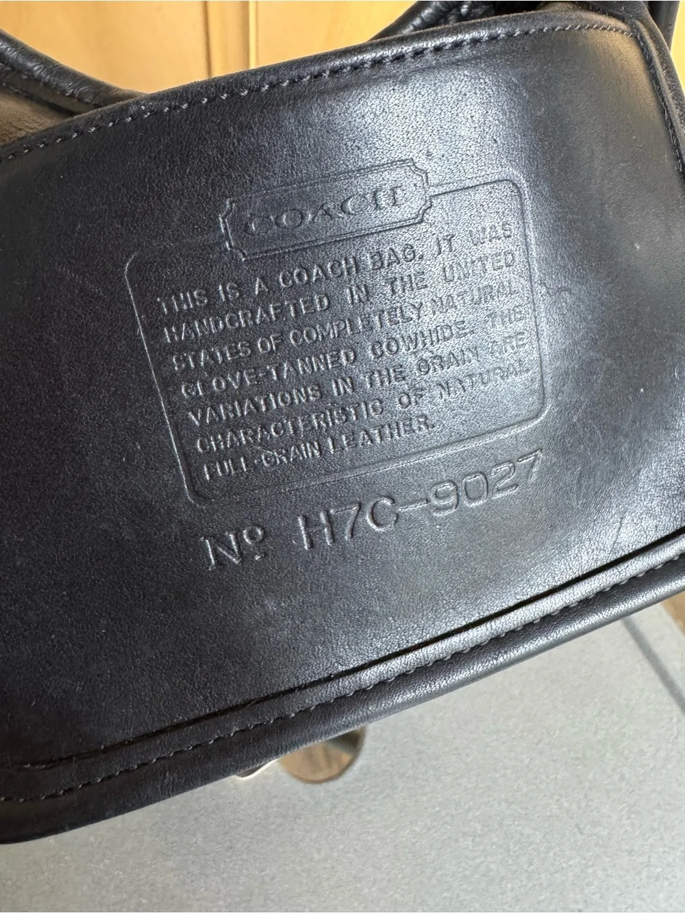 Vintage Coach Mini Ergo 9027 Black